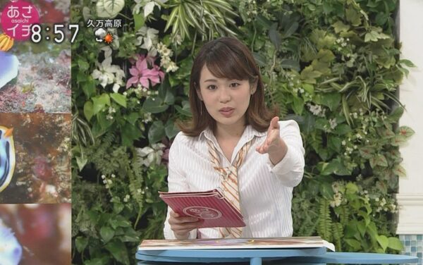 NHK総合「あさイチ」に出演する吉岡真央アナ