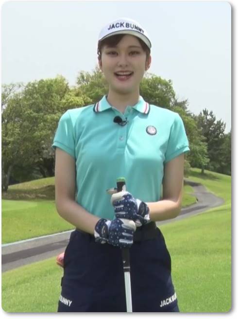 増田紗織アナのかわいいゴルフウェア画像