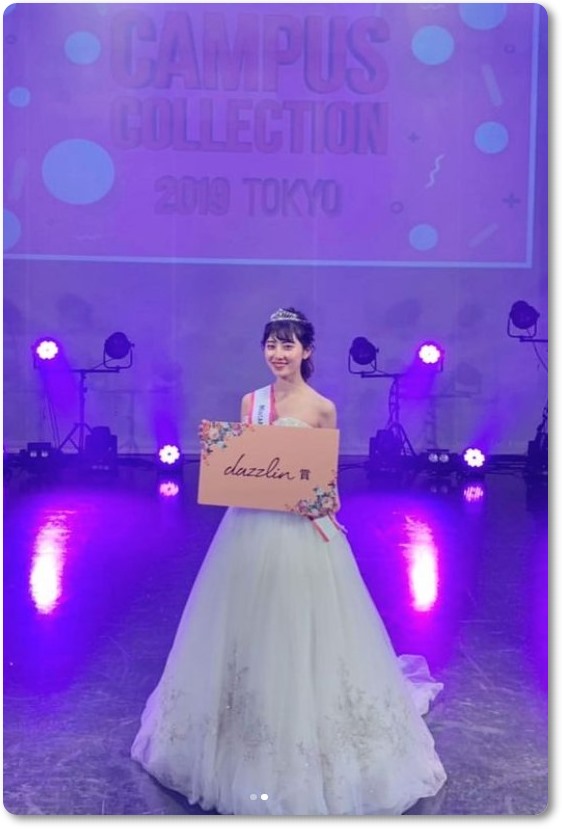MISS CAMPUS COLLECTION 2019 TOKYOでグランプリを獲得した斎藤ちはるアナの妹、まりなさん