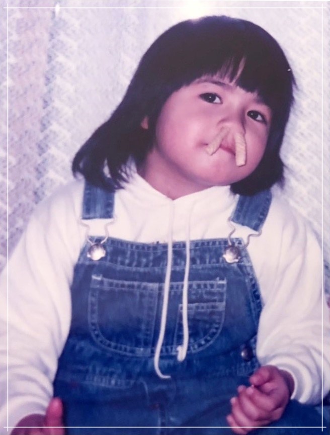永島優美アナの幼少期の写真