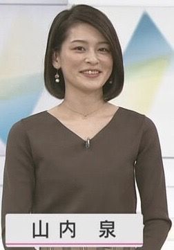 山内泉アナのニット画像