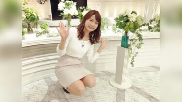 宇内梨沙アナのノースリーブ画像！メガネやニット衣装に足指もまとめ！