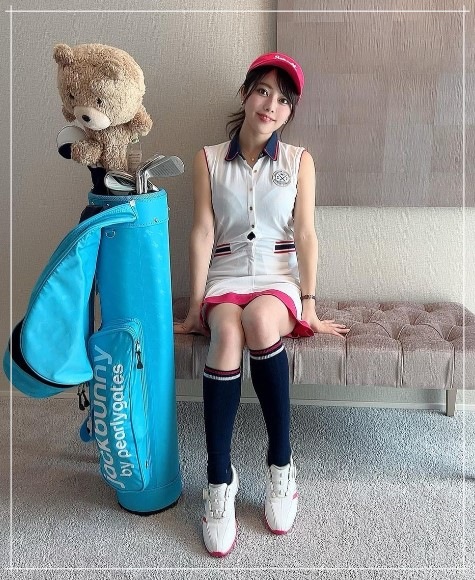 八幡美咲アナのゴルフフェア画像