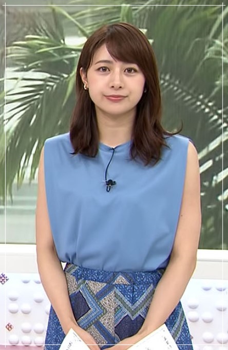 林美沙希アナのノースリーブ衣装