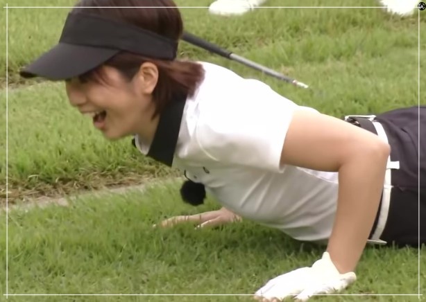 久保田直子アナのゴルフウェア画像