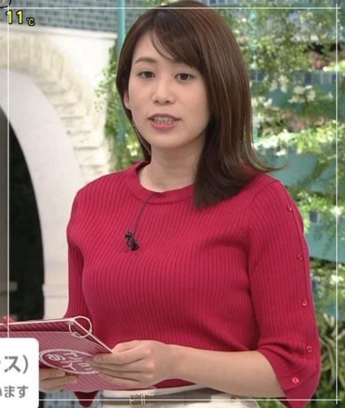 中川安奈アナのカップサイズ検証画像