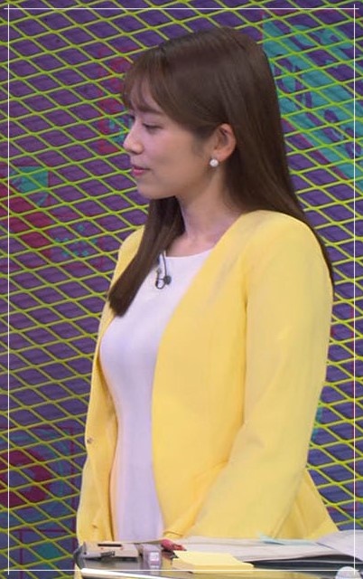 中川安奈アナのカップサイズ検証画像