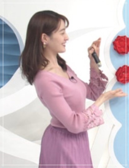 後呂有紗アナのカップサイズ検証画像