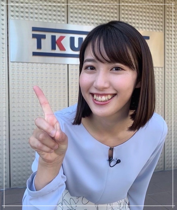 テレビ熊本の女子アナウンサー、仲野香穂アナ