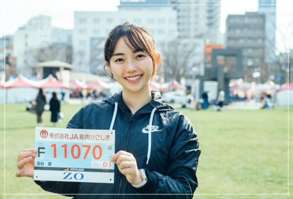 2023年3月、鹿児島マラソンに挑戦し、完走した玉谷愛アナ