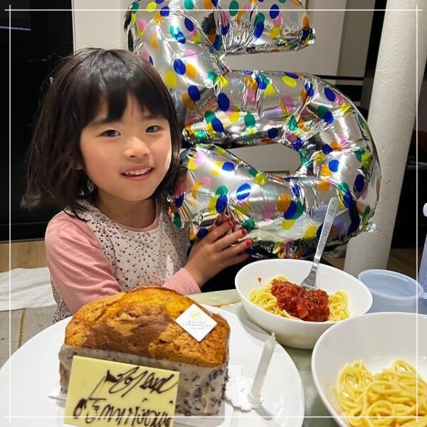 榎戸教子アナの娘の5歳誕生日