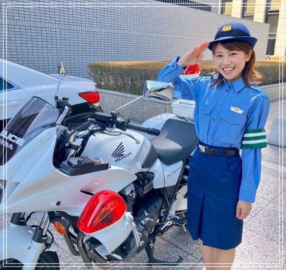 石川県警の「交通安全コンシェルジュ」として活動していた平井美優アナ