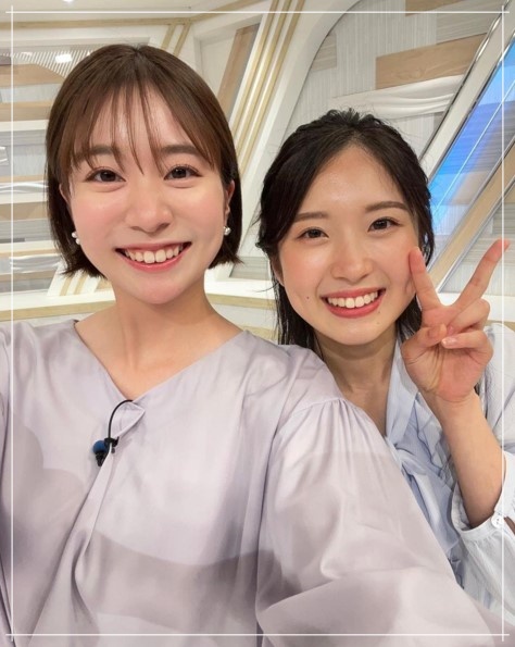 静岡朝日テレビ（SATV）の女子アナウンサー、嶋田光希アナと笹村朱里アナ