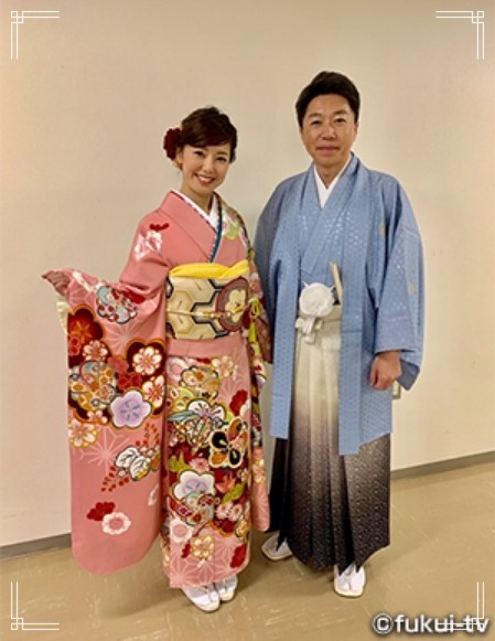 結婚直前に振り袖を着用するFTB福井テレビの女子アナウンサー、倉地恵利アナ