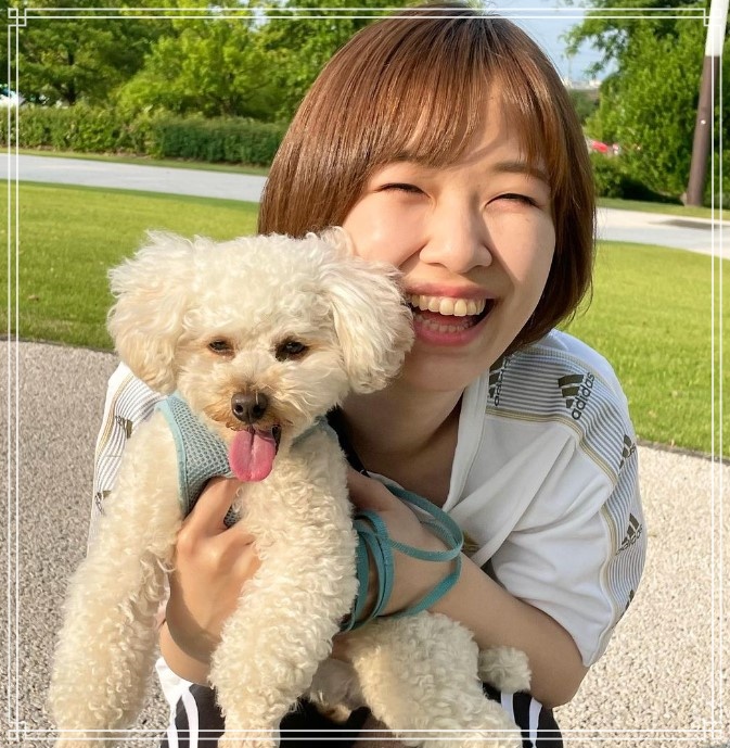愛犬に夢中なKNB北日本放送の女子アナウンサー、森本千瑛アナ