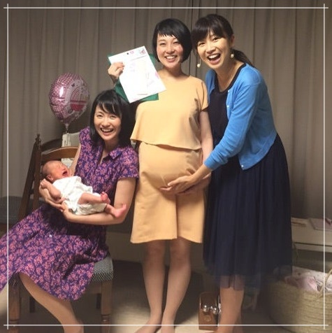 フリーアナウンサー氏田朋子アナ、女子アナ3人娘で妊娠報告の様子