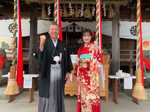 井口亜美アナの「初売りダイナマイト2025」画像