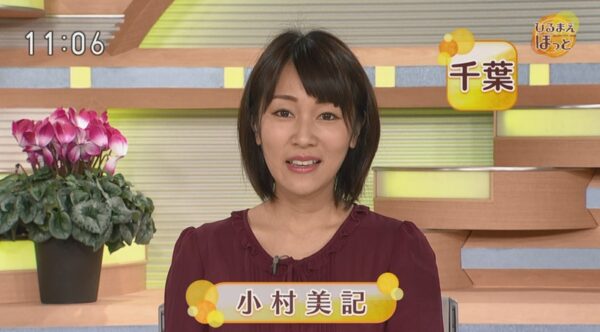飯倉寛子アナの1年後輩:小村美記アナ画像