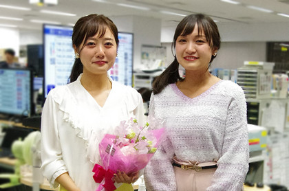 中島三奈アナの「ニュースブリッジ北九州」画像