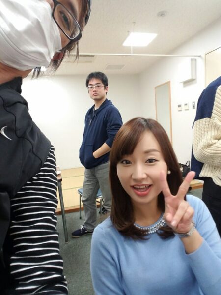 飯倉寛子アナの「旬感!3ch」楽屋画像