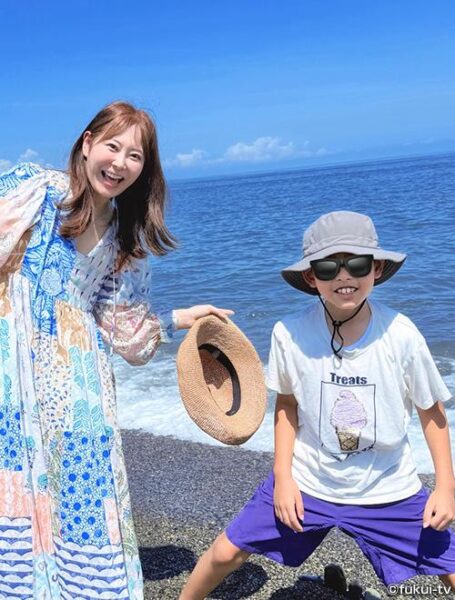 原渕由布奈アナの息子さんとのお出かけ画像