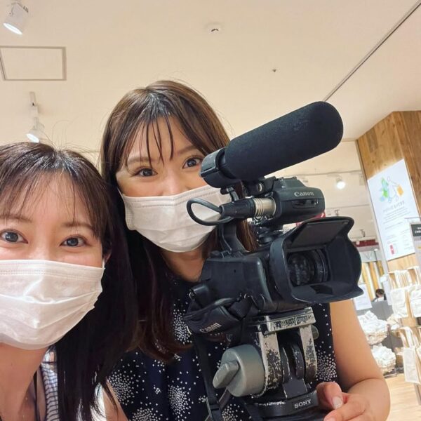 原渕由布奈アナの無印良品取材画像