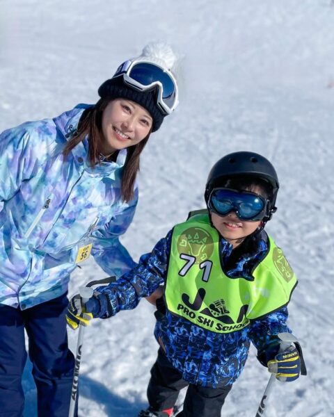 原渕由布奈アナの息子さんとツーショット画像