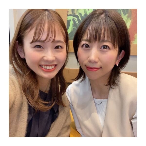 江口アミアナの中島あすかアナとの画像