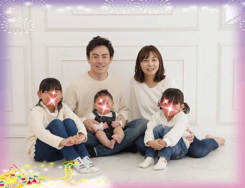 山下香織アナの家族写真画像